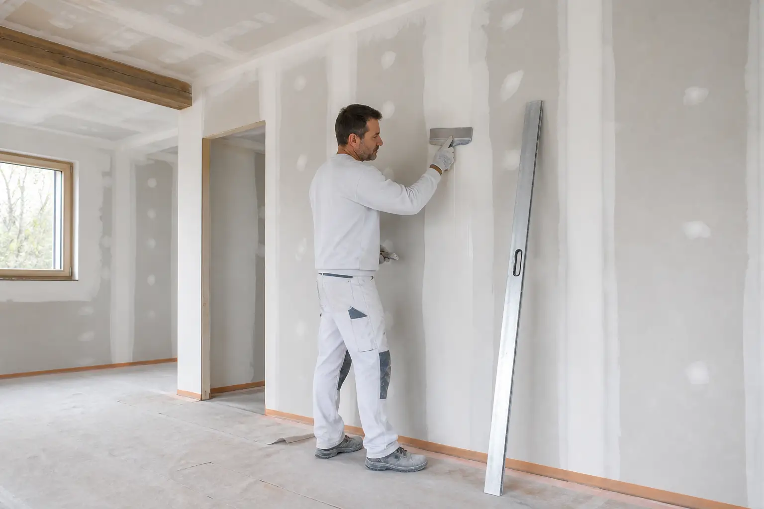 artisan plaquiste Molsheim – finition des joints artisan plaquiste Molsheim réalisant la finition des joints de plaques